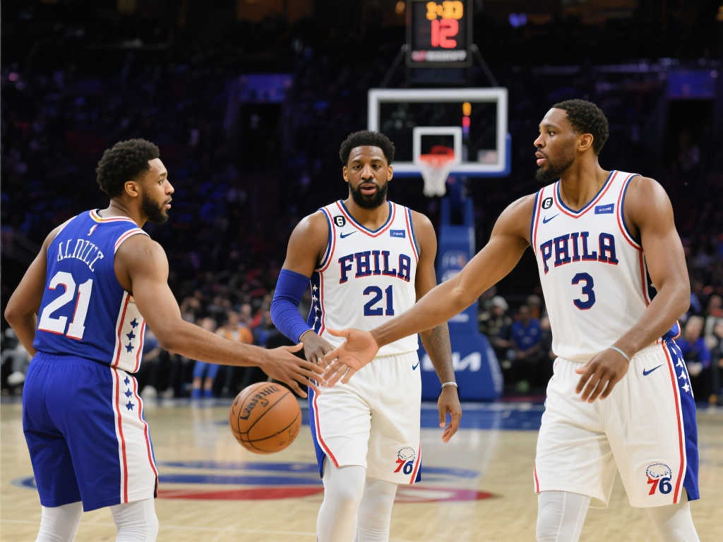 惨败无坎宁安活塞！费城三巨头或成历史最差组合
